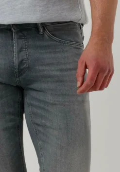 grijze cast iron slim fit jeans riser slim blue grey sky