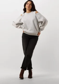 grijze catwalk junkie sweater relaxed open shoulder sweater