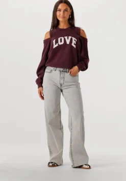 grijze catwalk junkie wide jeans loose fit jeans