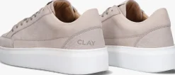 grijze clay lage sneakers enzo
