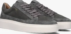 grijze clay lage sneakers lpenzo