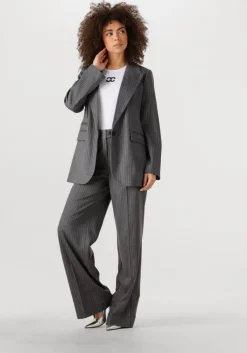 grijze co'couture blazer idacc pin single oversized blazer