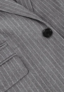 grijze co'couture blazer idacc pin single oversized blazer