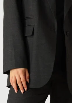 grijze co'couture blazer kaya single oversized blazer