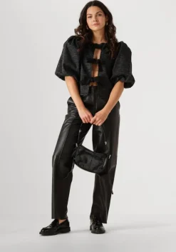 grijze co'couture blouses zebra bow blouse