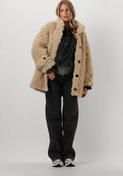 grijze co'couture blouses melina frill shirt