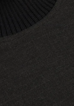 grijze co'couture gilet kaya rib turtleneck vest