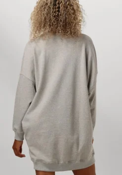 grijze co'couture mini jurk clean oversized sweat dress