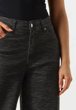 grijze co'couture pantalon zebra grey wide long pants