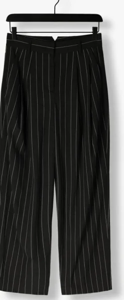 grijze co'couture pantalon prescilla pin pleat long pant