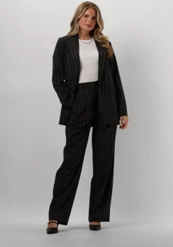 grijze co'couture pantalon prescilla pin pleat long pant