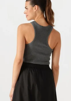 grijze co'couture top saharacc embroidery tank top