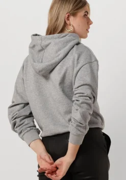 grijze co'couture trui solid choped hoodie