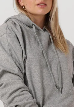 grijze co'couture trui solid choped hoodie