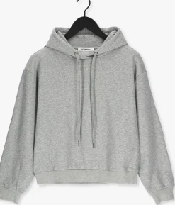 grijze co'couture trui solid choped hoodie