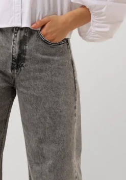 grijze co'couture wide jeans new vika long jeans