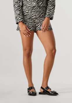 grijze colourful rebel broeken florence zebra jacquard short