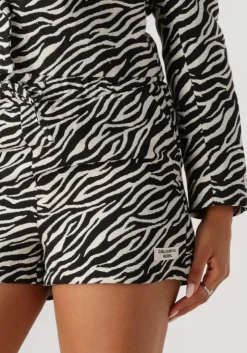 grijze colourful rebel broeken florence zebra jacquard short