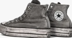 grijze converse hoge sneakers chuck taylor all star lift hi