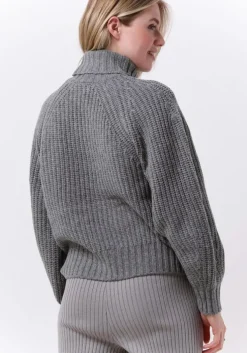 grijze esmé studios coltrui hope roll neck loose knit