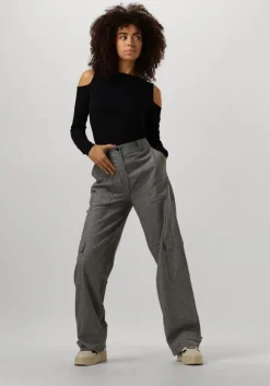 grijze fiveunits cargobroeken sophia cargo strap 438