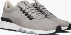 grijze floris van bommel lage sneakers sfm-10135 de zager