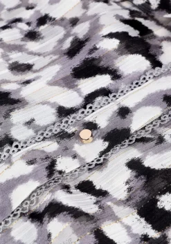 grijze freebird mini jurk celeste ls