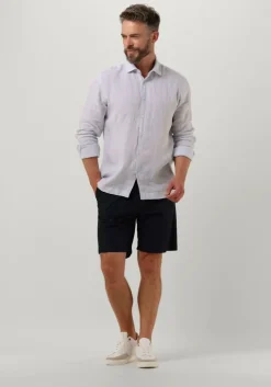 grijze genti casual overhemd linnen s7054-1120