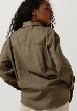 grijze gestuz blouses lizagz oz linen shirt