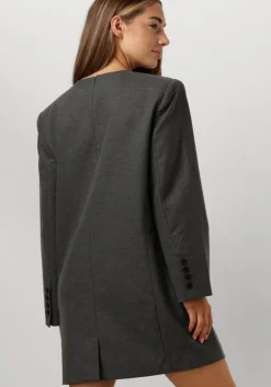 grijze gestuz mini jurk paulagz melange blazer dress