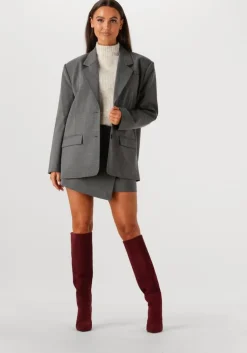 grijze gestuz minirok gzpaula melange mw wrap skirt