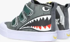 grijze go bananas hoge sneakers sharky