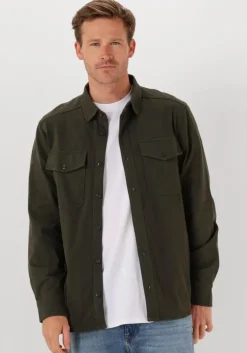 grijze g-star raw casual overhemd marine jersey shirt ls