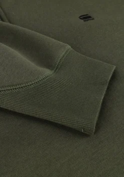 grijze g-star raw sweater premium core half zip r sw ls