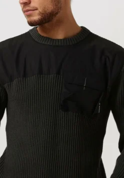 grijze g-star raw trui army r knit