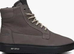 grijze hip veterboots h2187