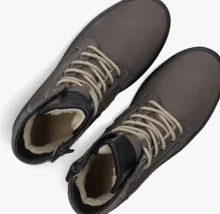 grijze hip veterboots h2187