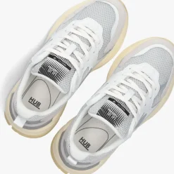 grijze hub lage sneakers grid-w
