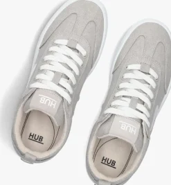 grijze hub lage sneakers miami w