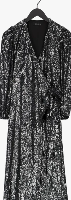 grijze ibana midi jurk mojito