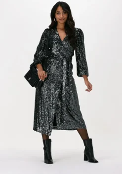 grijze ibana midi jurk mojito