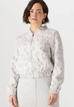 grijze jansen amsterdam jack josien jasje j 275 jacquard bomber long sleeve