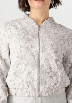 grijze jansen amsterdam jack josien jasje j 275 jacquard bomber long sleeve