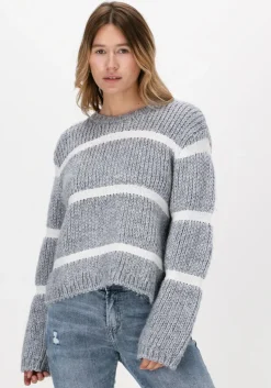 grijze just female trui roma knit
