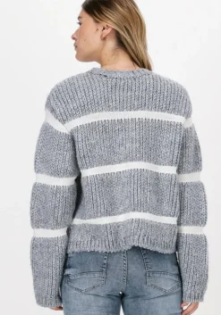 grijze just female trui roma knit