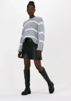grijze just female trui roma knit