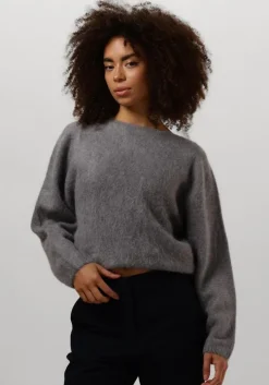 grijze knit-ted trui amanda pullover