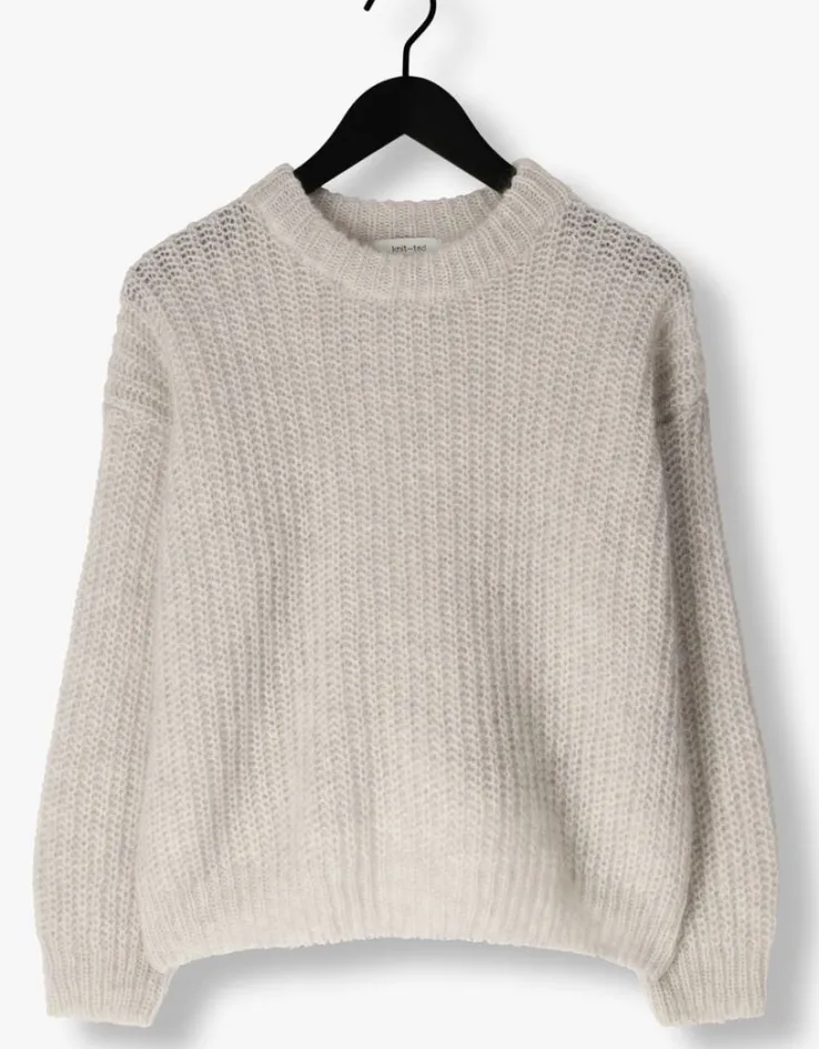 grijze knit-ted trui phoebe