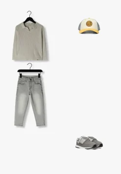 grijze koko noko straight leg jeans p54840-37