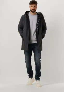 grijze lacoste sweater classic fit brushed fleece sweatshirt